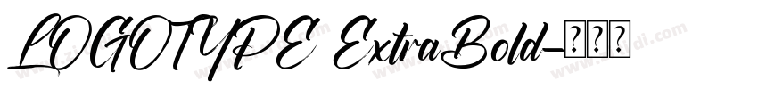 LOGOTYPE ExtraBold字体转换